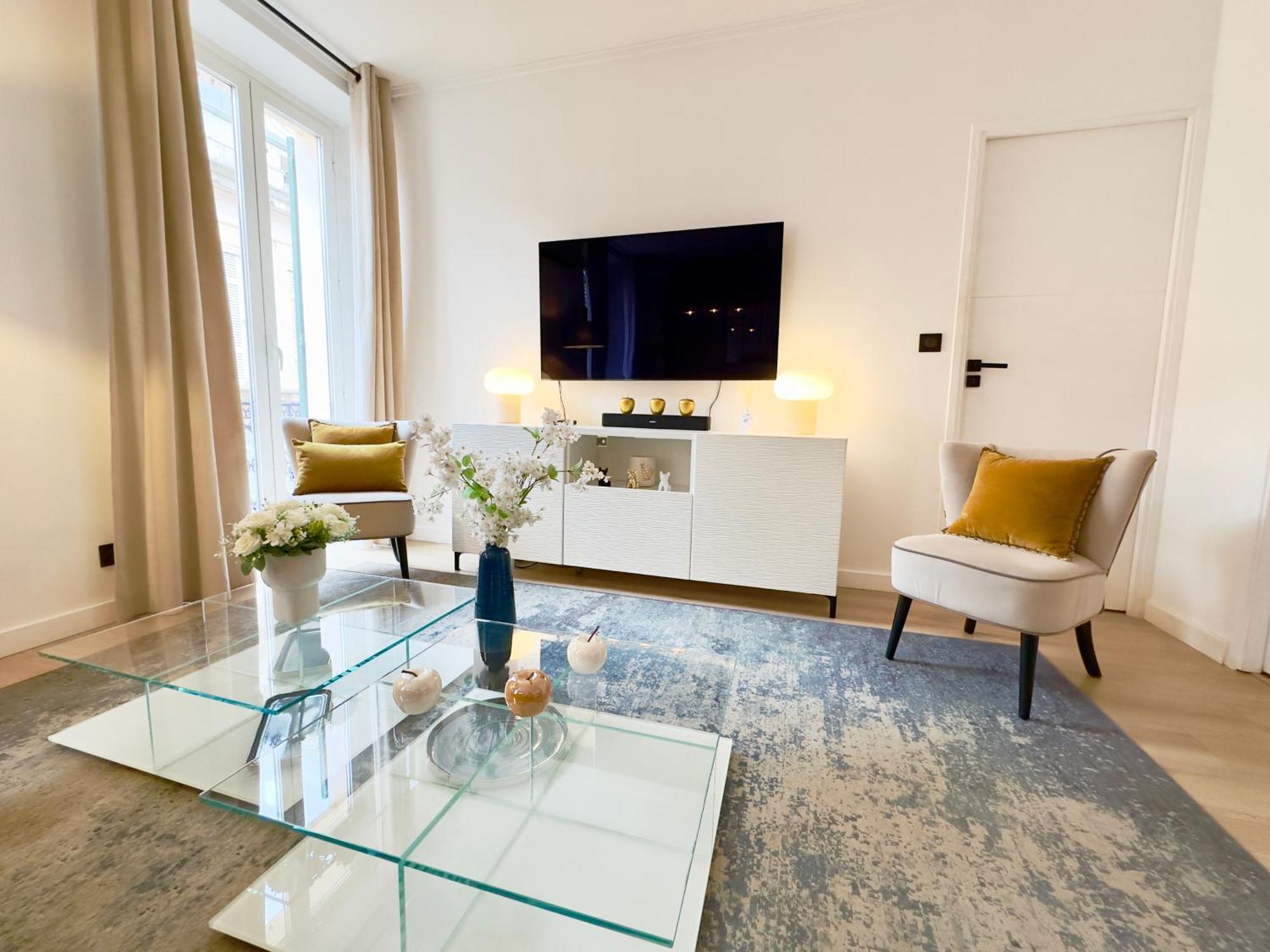 Luxueux 3 Pieces 80M2 - 2Ch - 2 Sdb - 1Mn Beach Croisette Cannes Dış mekan fotoğraf